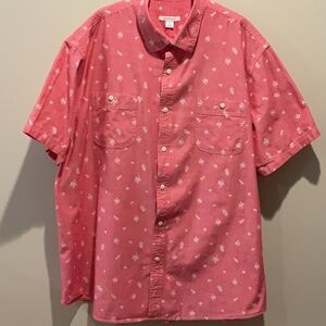 Mens Short Sleeve Button Down Shirt
